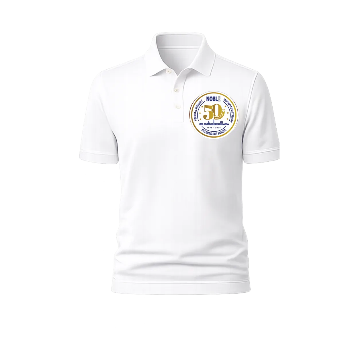 NOBLE 50th Anniversary Polo in white
