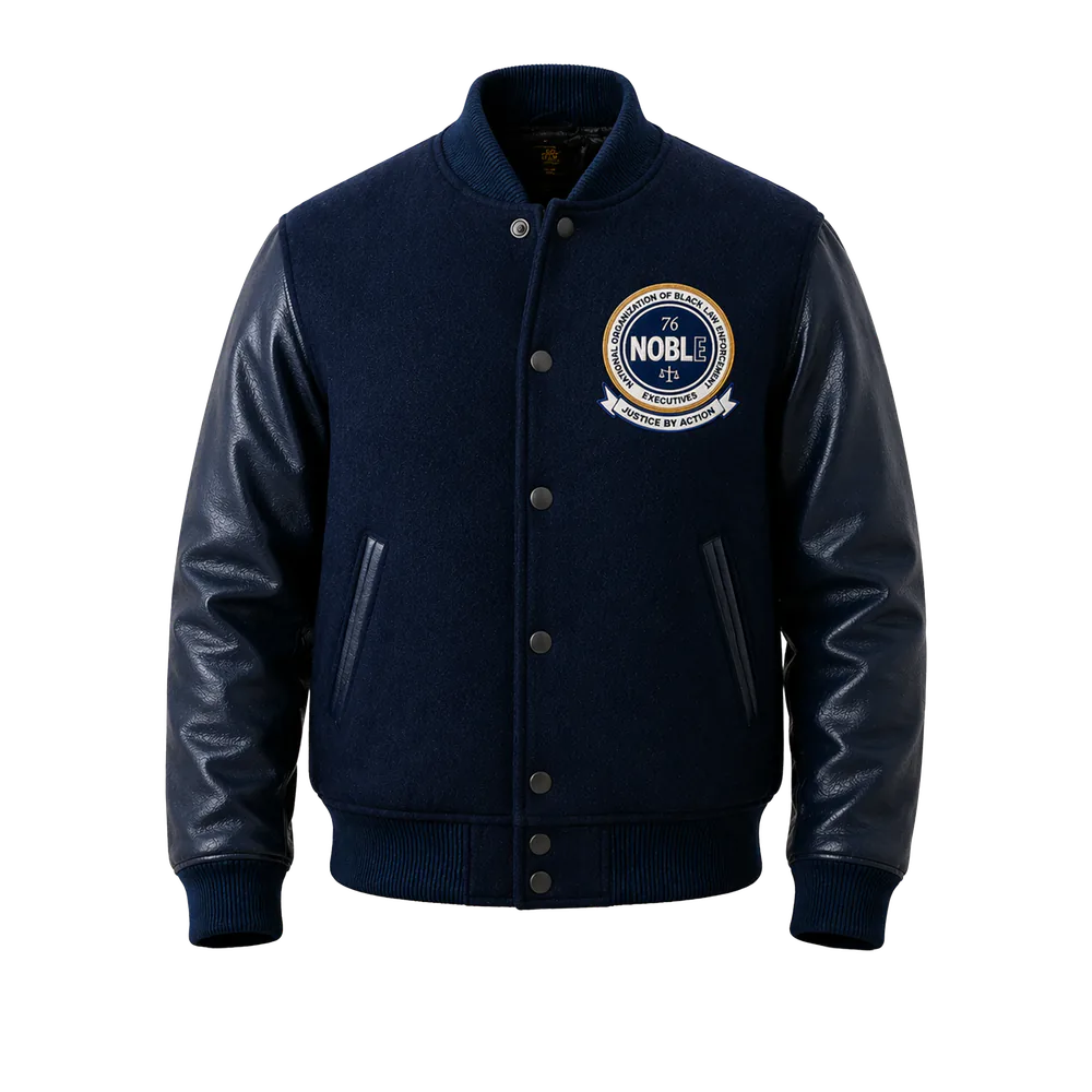 NOBLE Varsity Jacket in navy